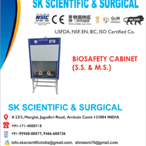 Biosafety Cabinet S S And M S Manufacturer in India
