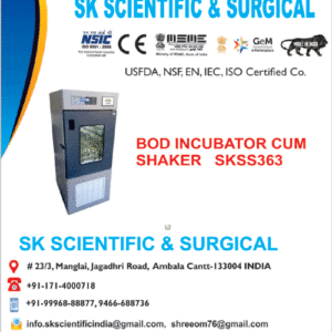Bod Incubator Cum Shaker Manufacturer in India