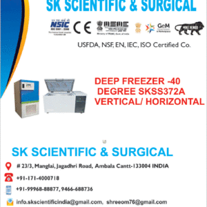 Deep Freezer Minus 40 Degree Vertical Horizontal Manufacturer in India
