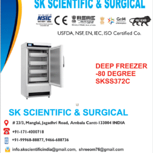 Deep Freezer Minus 80 Degree Manufacturer in India