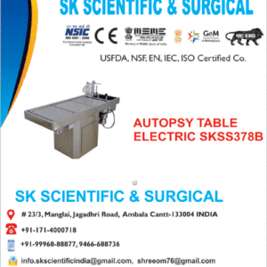 Autopsy Table Electric Manufacturer in India
