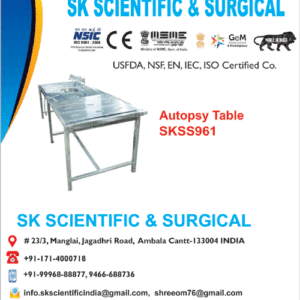 Autopsy Table Manufacturer in India
