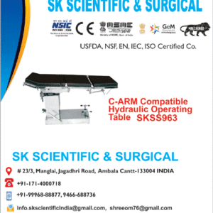 C ARM Compatible Hydraulic Operating Table Manufacturer in India