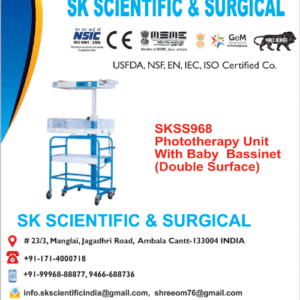 Phototherapy Unit with Baby Bassinet Double Surface Manufacturer in India
