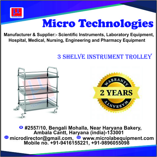 3-Shelve-Instrument-trolley
