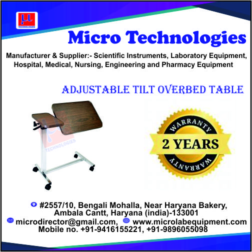 Adjustable-Tilt-Overbed-Table